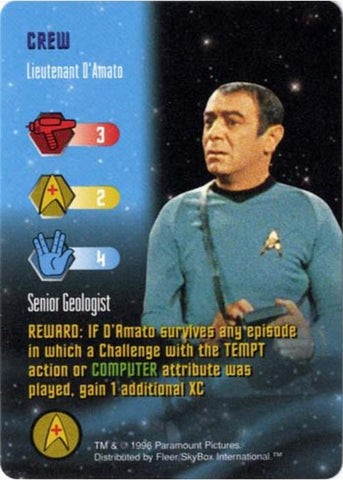 Star Trek TCG | Lieutenant D'Amato [Crew] - Premiere Set | The Nerd Merchant