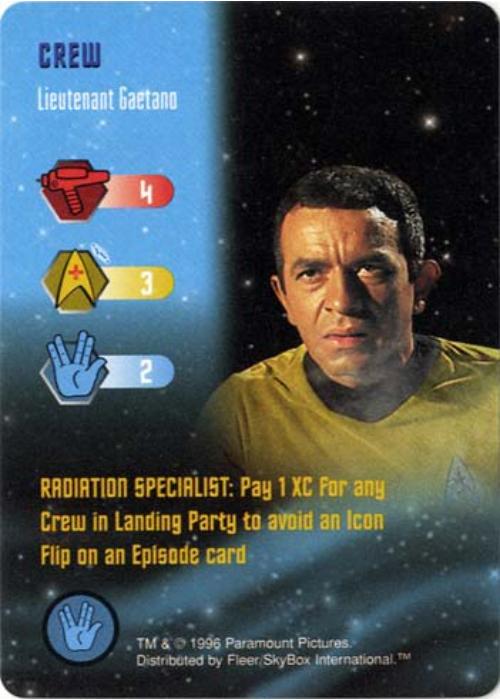 Star Trek TCG | Lieutenant Gaetano [Crew] - Premiere Set | The Nerd Merchant