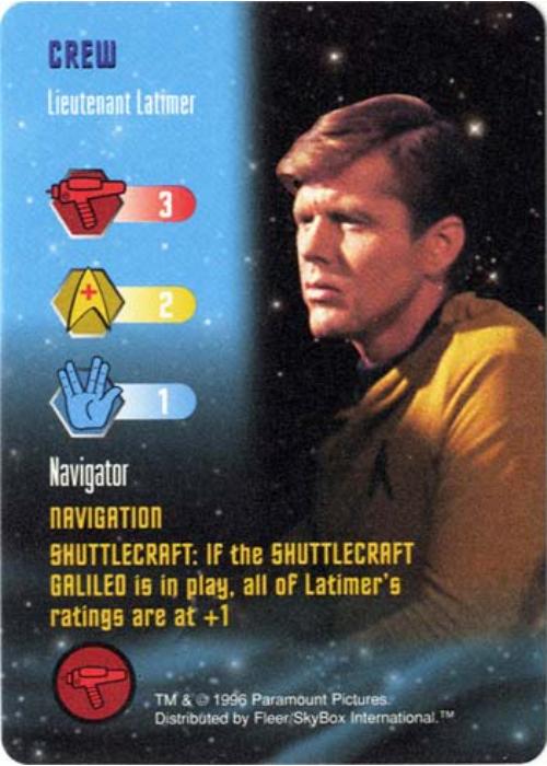 Star Trek TCG | Lieutenant Latimer [Crew] - Premiere Set | The Nerd Merchant