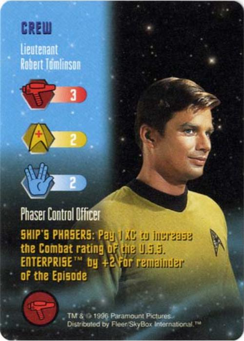 Star Trek TCG | Lieutenant Robert Tomlinson [Crew] - Premiere Set | The Nerd Merchant