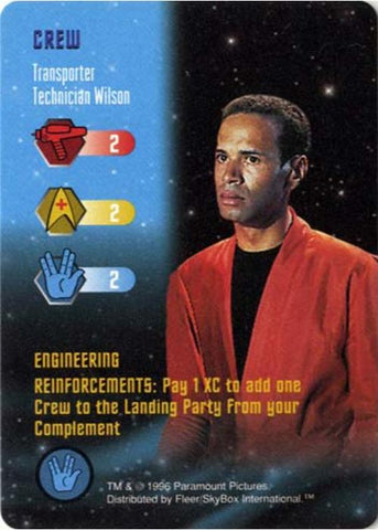 Star Trek TCG | Transporter Technician Wilson [Crew] - Premiere Set | The Nerd Merchant