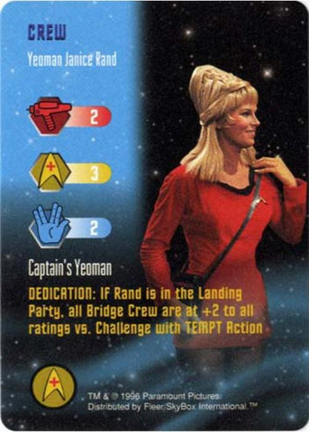 Star Trek TCG | Yeoman Janice Rand [Crew] - Premiere Set | The Nerd Merchant