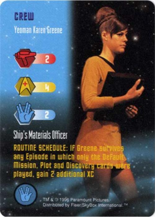 Star Trek TCG | Yeoman Karen Greene [Crew] - Premiere Set | The Nerd Merchant