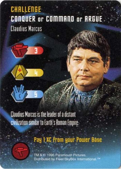 Star Trek TCG | Claudius Marcus [Challenge] - Premiere Set | The Nerd Merchant