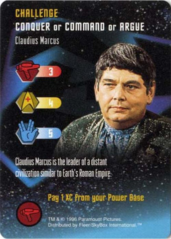Star Trek TCG | Claudius Marcus [Challenge] - Premiere Set | The Nerd Merchant