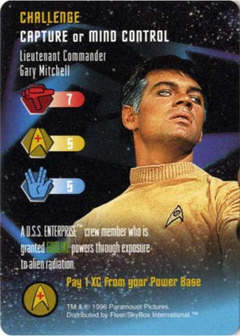 Star Trek TCG | Lieutenant Commander Gary Mitchell [Challenge] - Premiere Set | The Nerd Merchant