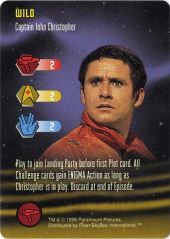 Star Trek TCG | Captain John Christopher [Wild] - Premiere Set | The Nerd Merchant