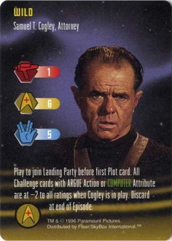 Star Trek TCG | Samuel T. Cogley, Attorney [Wild] - Premiere Set | The Nerd Merchant