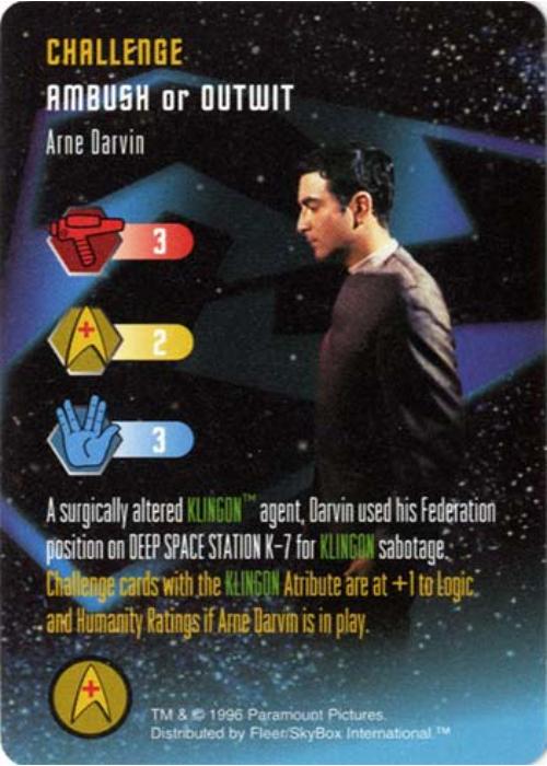 Star Trek TCG | Arne Darvin [Challenge] - Starfleet Manuevers | The Nerd Merchant