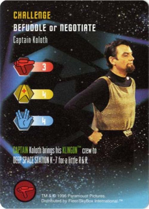 Star Trek TCG | Captain Koloth [Challenge] - Starfleet Manuevers | The Nerd Merchant