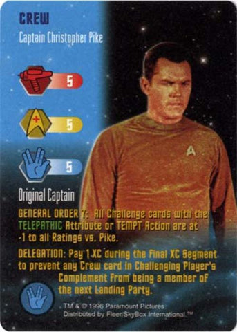 Star Trek TCG | Captain Christopher Pike [Crew] - Starfleet Manuevers | The Nerd Merchant