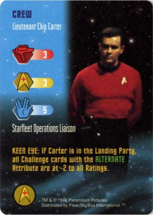 Star Trek TCG | Lieutenant Chip Carter [Crew] - Starfleet Manuevers | The Nerd Merchant