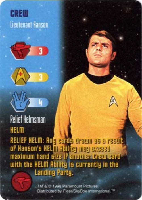 Star Trek TCG | Lieutenant Hanson [Crew] - Starfleet Manuevers | The Nerd Merchant