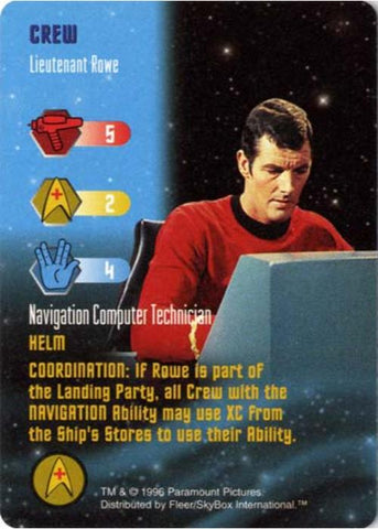 Star Trek TCG | Lieutenant Rowe [Crew] - Starfleet Manuevers | The Nerd Merchant