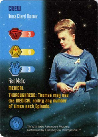 Star Trek TCG | Nurse Cheryl Thomas [Crew] - Starfleet Manuevers | The Nerd Merchant