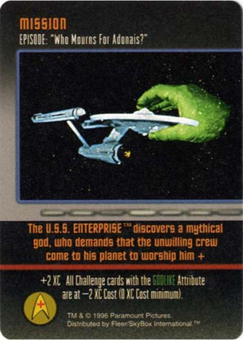 Star Trek TCG | Who Mourns For Adonais? [Mission] - Starfleet Manuevers | The Nerd Merchant