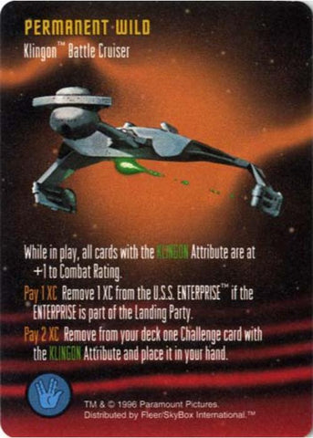 Star Trek TCG | Klingon Battle Cruiser [Permanent Wild] - Starfleet Manuevers | The Nerd Merchant