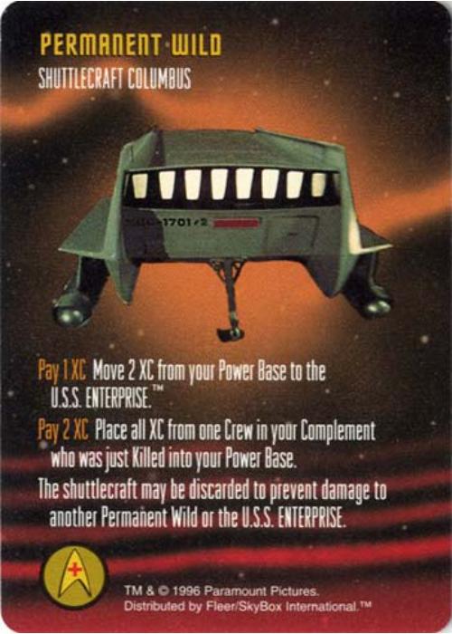 Star Trek TCG | Shuttlecraft Columbus [Permanent Wild] - Starfleet Manuevers | The Nerd Merchant