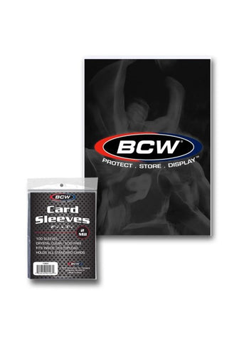 BCW | Card Sleeves - Clear "Penny" (100 ct) | The Nerd Merchant