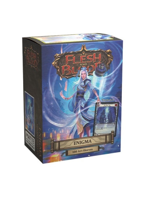 Dragon Shield | 100-Count Box Standard Matte Art Flesh and Blood - Enigma with Promo | The Nerd Merchant