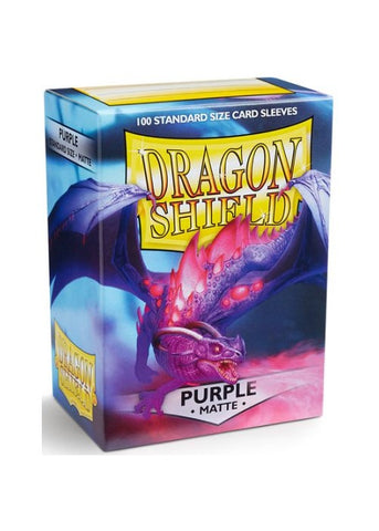 Dragon Shield | 100ct Box Deck Protector Matte Purple | The Nerd Merchant