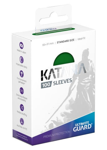 Ultimate Guard | Katana Card Sleeves 100-Count Green | The Nerd Merchant