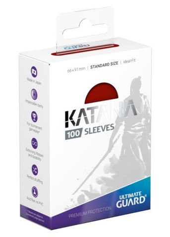 Ultimate Guard | Katana Card Sleeves 100-Count Red | The Nerd Merchant