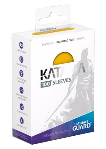 Ultimate Guard | Katana Card Sleeves 100-Count Yellow | The Nerd Merchant