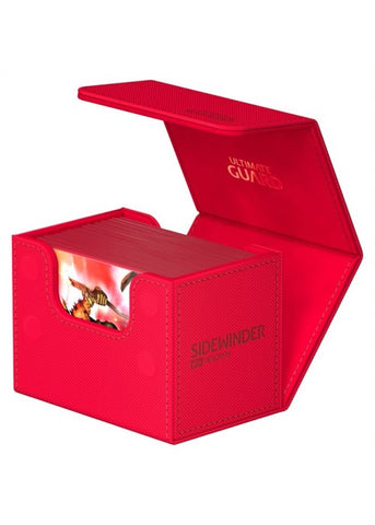 Deck Box | Sidewinder Deck Case 80+ Monocolor Red | The Nerd Merchant