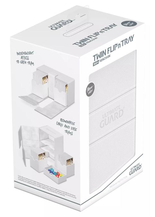 Ultimate Guard | Twin Flip 'n' Tray 160+ Monocolor White | The Nerd Merchant