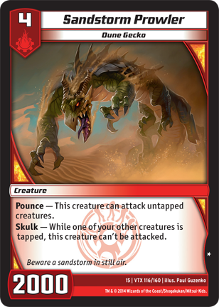 Kaijudo | Sandstorm Prowler - Level 4 (15VTX) | The Nerd Merchant