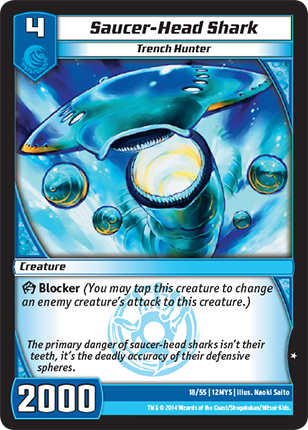 Kaijudo | Saucer-Head Shark - Level 4 (12MYS) | The Nerd Merchant
