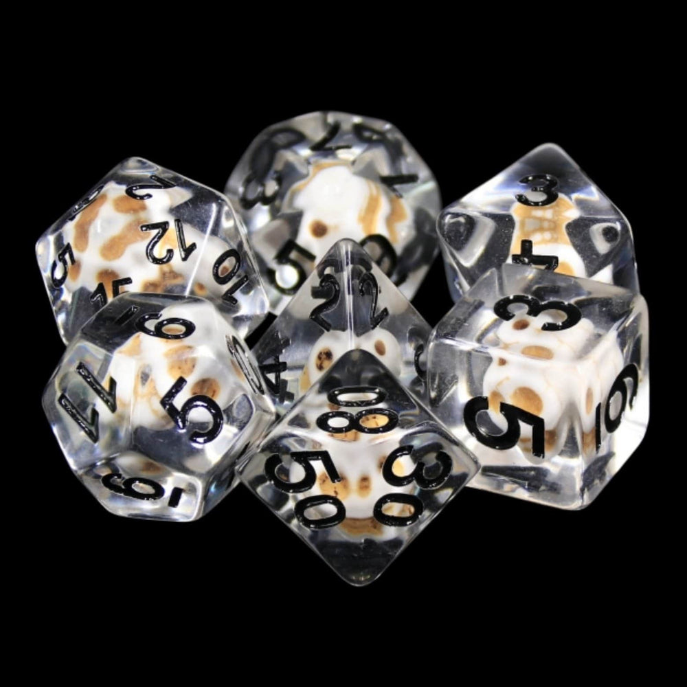 Foam Brain Games | Stone Skull RPG Dice Set | The Nerd Merchant