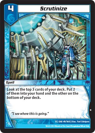 Kaijudo | Scrutinize - Level 4 (13GAU) | The Nerd Merchant