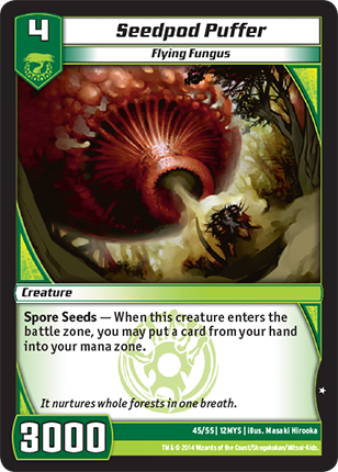 Kaijudo | Seedpod Puffer - Level 4 (12MYS) | The Nerd Merchant