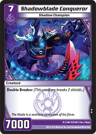 Kaijudo | Shadowblade Conqueror - Level 7 (13GAU) | The Nerd Merchant