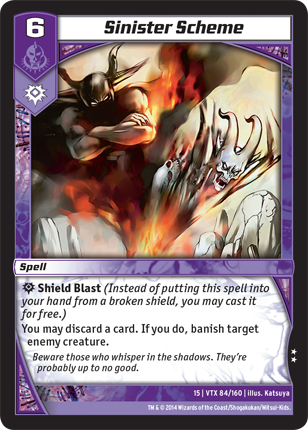 Kaijudo | Sinister Scheme - Level 6 (15VTX) | The Nerd Merchant