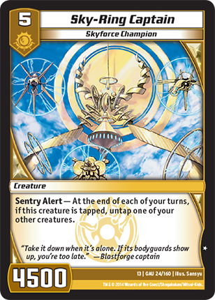 Kaijudo | Sky-Ring Captain - Level 5 (13GAU) | The Nerd Merchant