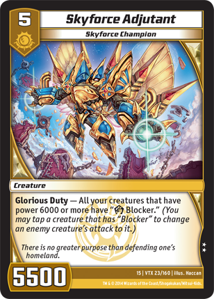Kaijudo | Skyforce Adjutant - Level 5 (15VTX) | The Nerd Merchant