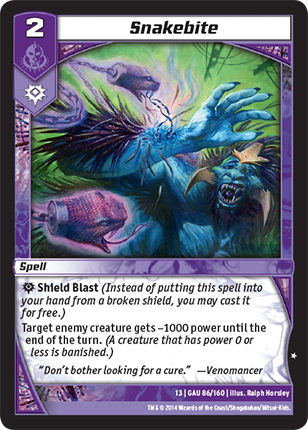 Kaijudo | Snakebite - Level 2 (13GAU) | The Nerd Merchant
