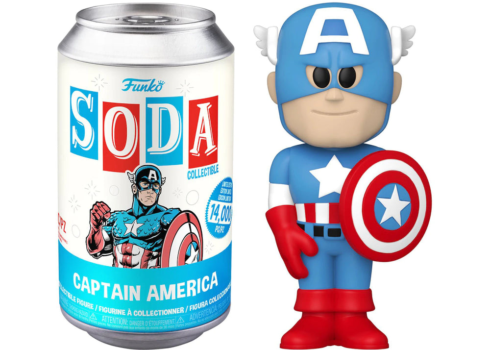 Pop! Soda | Captain America - (Common) [Funko Soda] - [EUC] | The Nerd Merchant