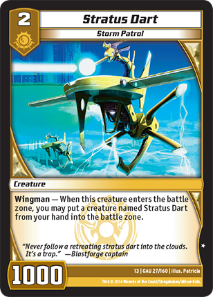 Kaijudo | Stratus Dart - Level 2 (13GAU) | The Nerd Merchant