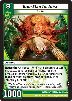 Kaijudo | Sun-Clan Tortoise - Level 3 (13GAU) | The Nerd Merchant