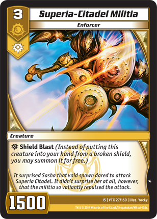 Kaijudo | Superia-Citadel Militia - Level 3 (15VTX) | The Nerd Merchant