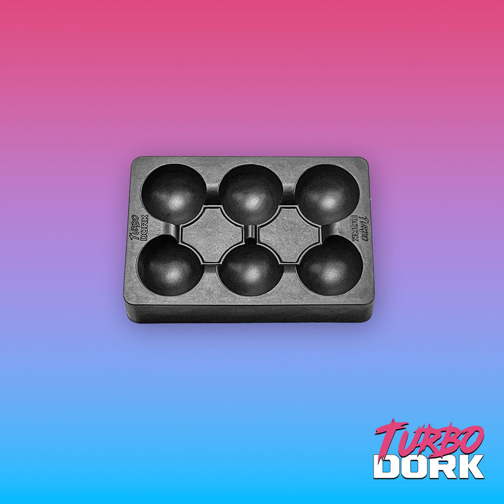 Turbo Dork Small Black Non-Stick Silicone Dry Palette