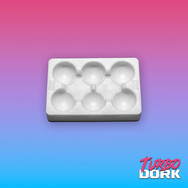 Turbo Dork Small White Non-Stick Silicone Dry Palette
