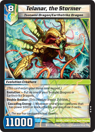 Kaijudo | Telanar, the Stormer - Level 8 (10INV) | The Nerd Merchant