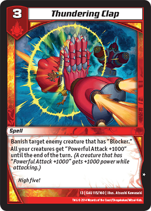 Kaijudo | Thundering Clap - Level 3 (13GAU) | The Nerd Merchant