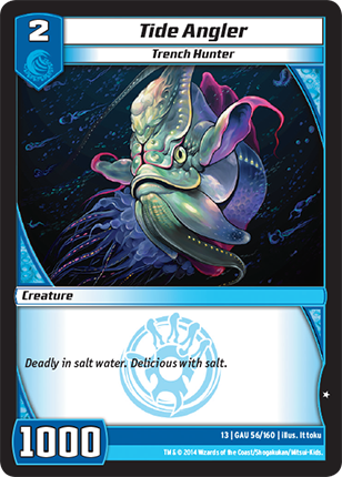 Kaijudo | Tide Angler - Level 2 (13GAU) | The Nerd Merchant