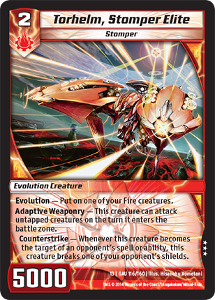 Kaijudo | Torhelm, Stomper Elite - Level 2 (13GAU) | The Nerd Merchant